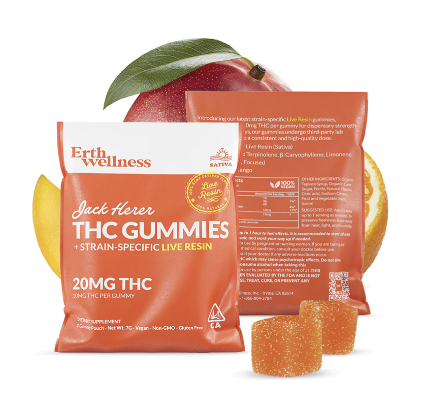 Erth Wellness 2ct Gummies / Jack Herer